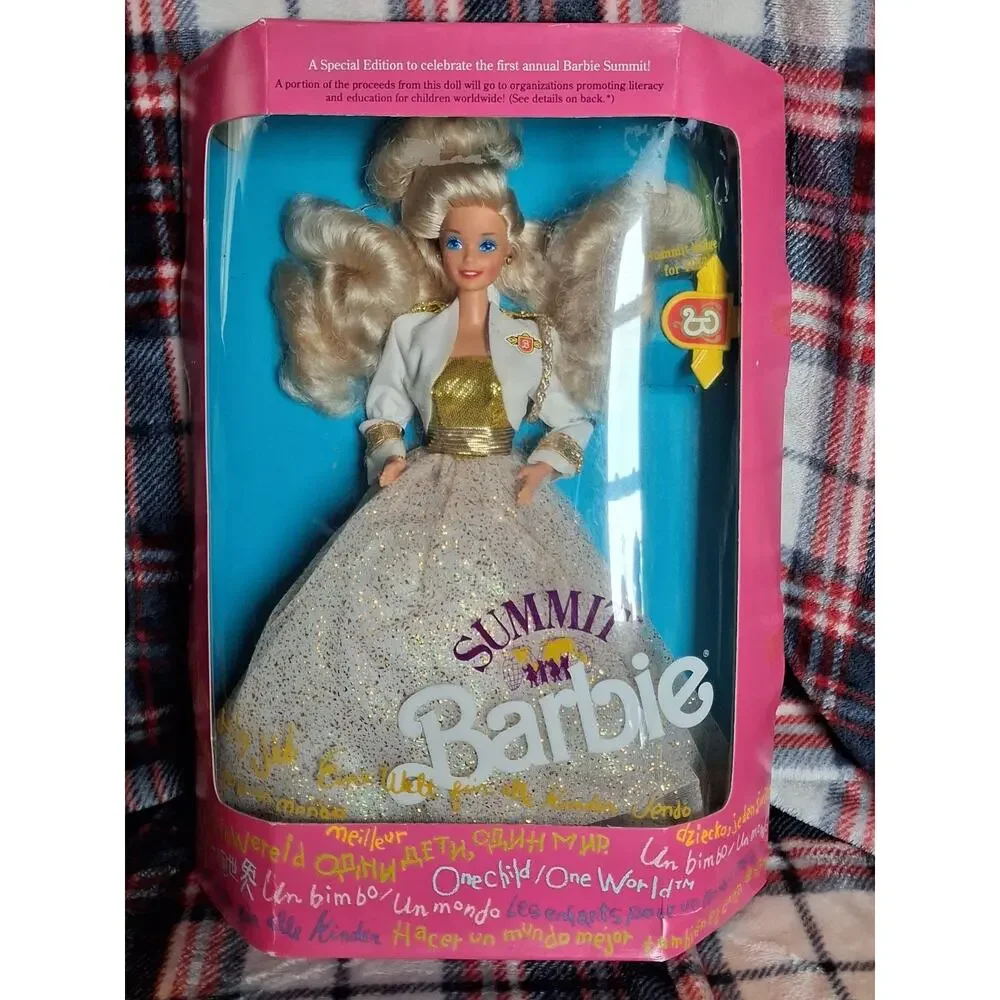 1990 Summit Barbie White and Gold Gown New in Box 1st Annual Special Edition